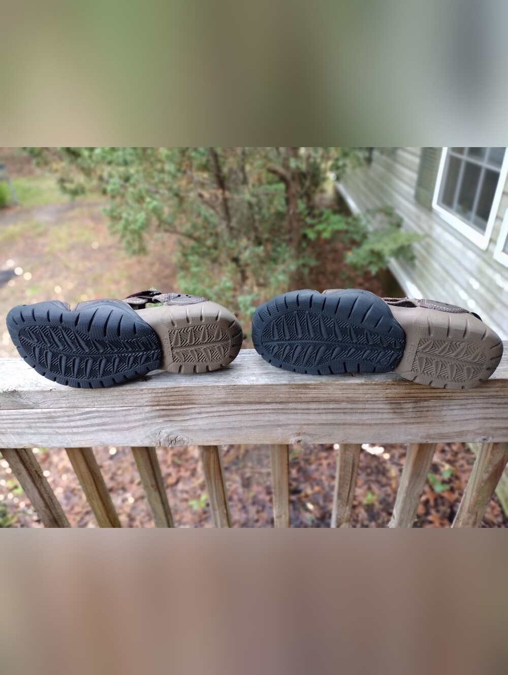 CROCS Swiftwater Faux Leather Sandals - Picture 3 of 5